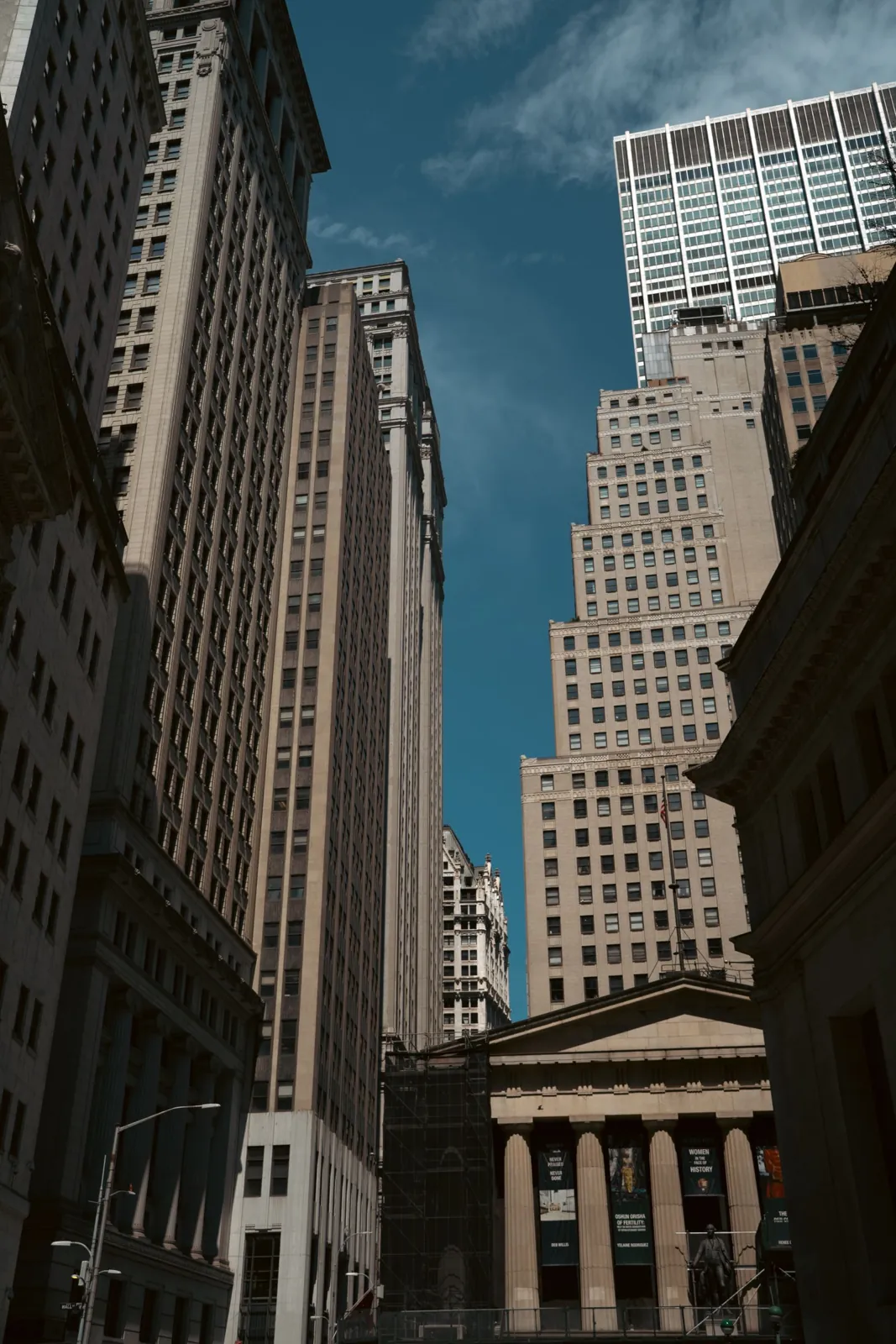 Skyscrapers in the New York Financial District
